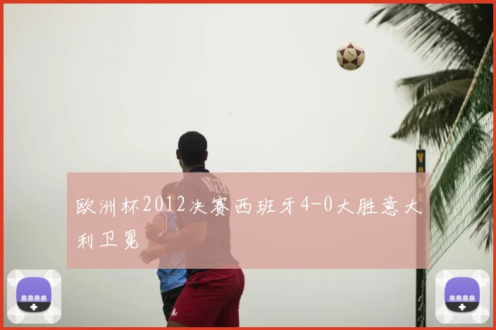 欧洲杯2012决赛西班牙4-0大胜意大利卫冕