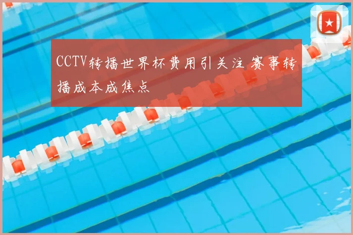 CCTV转播世界杯费用引关注 赛事转播成本成焦点
